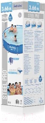 Каркасный бассейн Bestway Steel Pro 56706 6