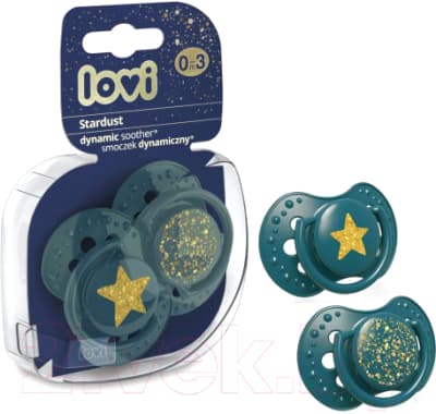 Набор пустышек Lovi Stardust динамичная / 22/892_green 2