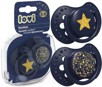 Набор пустышек Lovi Stardust динамичная / 22/893_blue 2