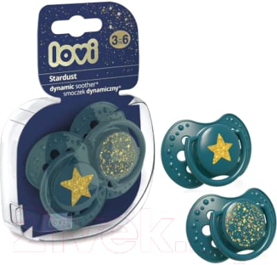 Набор пустышек Lovi Stardust динамичная / 22/893_green 2