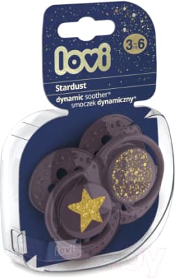Набор пустышек Lovi Stardust динамичная / 22/893_violet 2