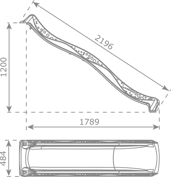 Скат для горки KBT Yulvo HDPE / 400.012.001.001 4