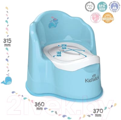 Детский горшок Kidwick Королевский / KW080204 7