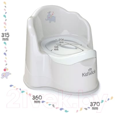 Детский горшок Kidwick Королевский / KW080404 7