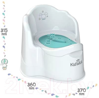 Детский горшок Kidwick Трон / KW070102 5