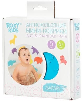 Набор ковриков для купания ROXY-KIDS Safari / RBM-010-CB 7