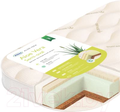 Матрас в кроватку Plitex Aloe Vera Semi-Oval / АВ-20/2 2