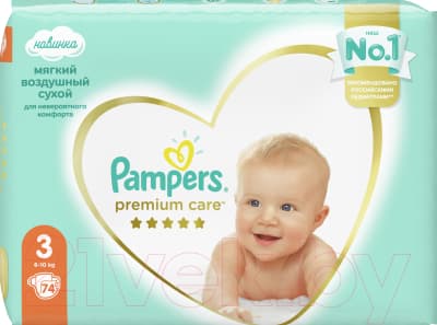 Подгузники детские Pampers Premium Care 3 Midi 4