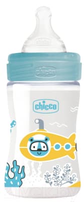 Бутылочка для кормления Chicco Well-Being Boy с силиконовой соской / 00028611200000 2