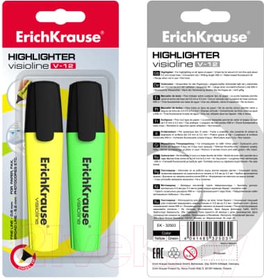 Набор маркеров Erich Krause Visioline V-12 / 32503 7