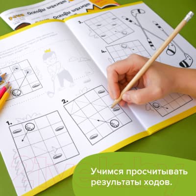 Рабочая тетрадь Реши-Пиши Игровое обучение. Основы шахмат и логика. Часть 2 / УМ604 4