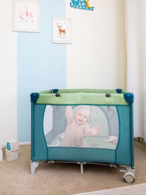 Игровой манеж Amarobaby Walky Good Day Bear 2