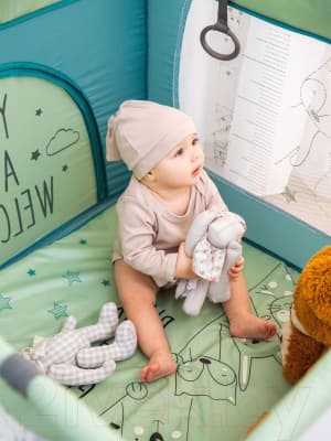 Игровой манеж Amarobaby Walky Good Day Bear 4