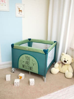 Игровой манеж Amarobaby Walky Good Day Bear 6