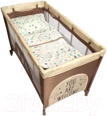 Кровать-манеж Amarobaby Multiform Smile Friends / AMARO-26MSF-Be 5