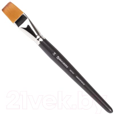 Кисть для рисования Brauberg Синтетика мягкая 24 / 200707 плоская