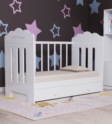 Детская кроватка VDK Bonne маятник и ящик 2