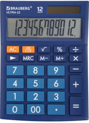 Калькулятор Brauberg ULTRA-12-BU / 250492