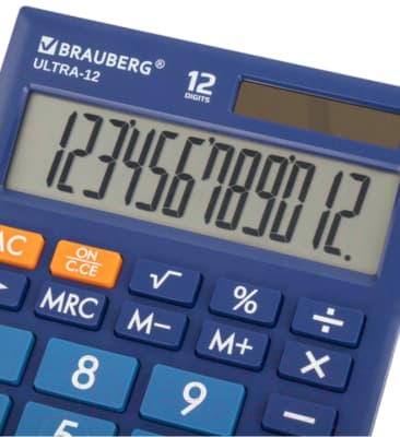 Калькулятор Brauberg ULTRA-12-BU / 250492 4