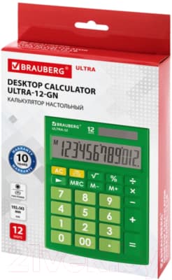 Калькулятор Brauberg ULTRA-12-GN / 250493 7