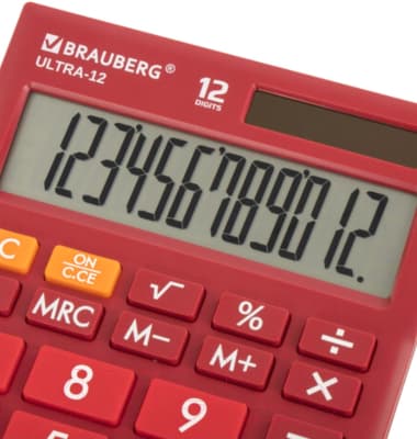 Калькулятор Brauberg ULTRA-12-WR / 250494 4
