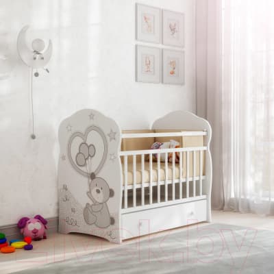 Детская кроватка VDK Toby маятник и ящик 2