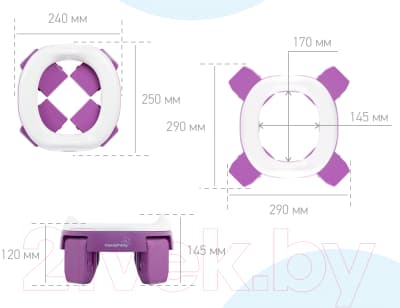Дорожный горшок ROXY-KIDS HandyPotty / HP-250M 4