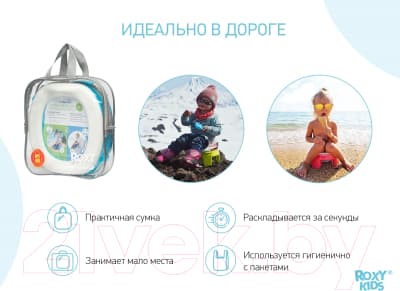 Дорожный горшок ROXY-KIDS HandyPotty / HP-255B 4