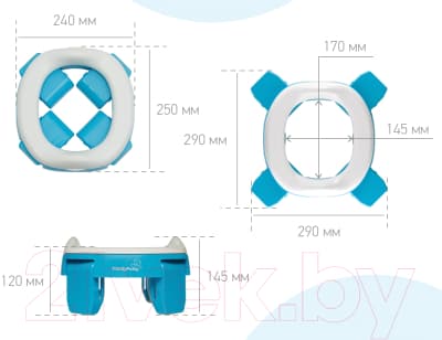 Дорожный горшок ROXY-KIDS HandyPotty / HP-255B 3