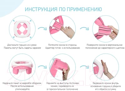 Дорожный горшок ROXY-KIDS HandyPotty / HP-255E 5