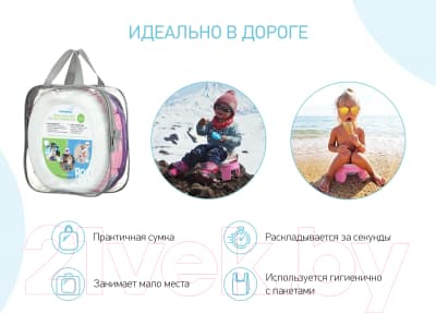 Дорожный горшок ROXY-KIDS HandyPotty / HP-255E 4