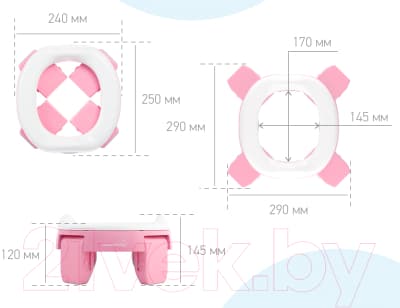 Дорожный горшок ROXY-KIDS HandyPotty / HP-255E 7