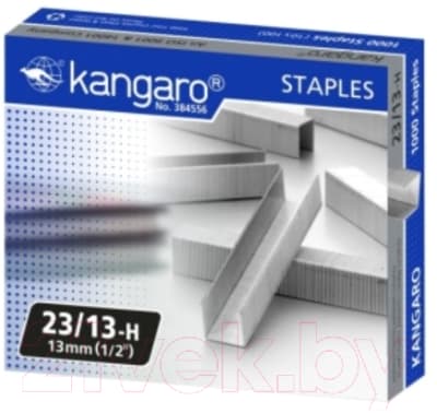 Скобы канцелярские Kangaro 23/13H