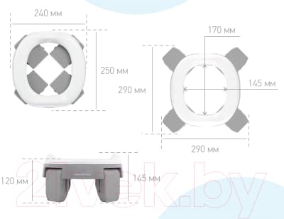 Дорожный горшок ROXY-KIDS HandyPotty / HP-250G 5