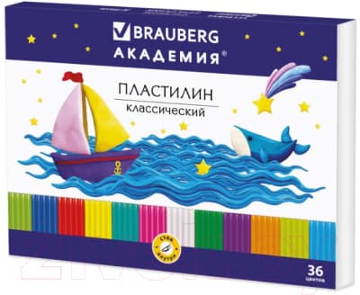 Пластилин Brauberg Академия / 105901