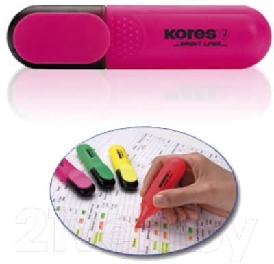 Текстовыделитель Kores Bright Liner / 36101.01 2