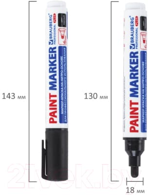 Маркер-краска Brauberg Professional Plus Extra / 151451 7