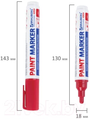 Маркер-краска Brauberg Professional Plus Extra / 151452 6