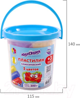 Пластилин Юнландия 105860 2