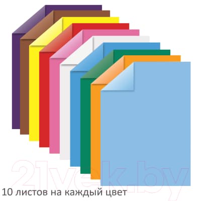 Набор цветной бумаги Юнландия 129891 2