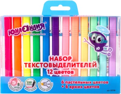 Текстовыделитель Юнландия Pastel / 151718