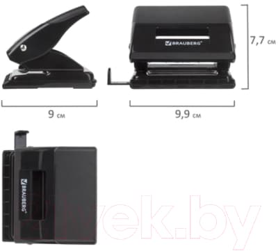 Дырокол Brauberg Black Jack / 227796 5