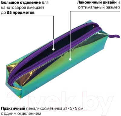 Пенал Brauberg Coral / 229250 6
