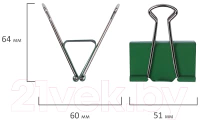 Зажим для бумаги Brauberg 221131 5