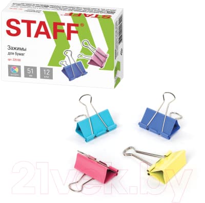Зажим для бумаги Staff 225160 2