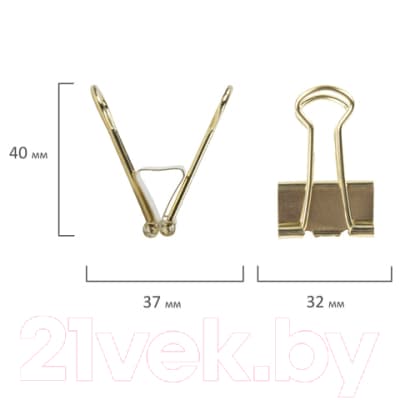 Зажим для бумаги Brauberg 229587 6