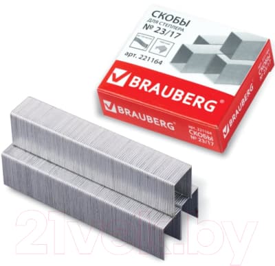 Скобы канцелярские Brauberg №23/17 / 221164 2
