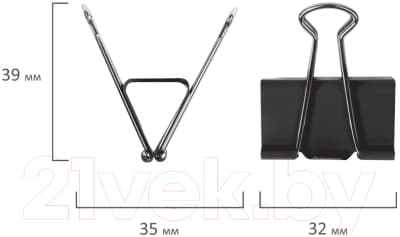 Зажим для бумаги Brauberg 220560 5