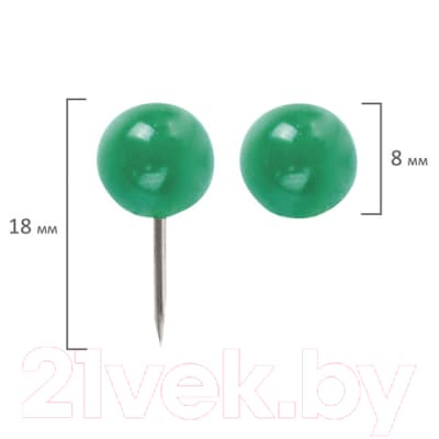 Кнопки канцелярские Brauberg 221550 4