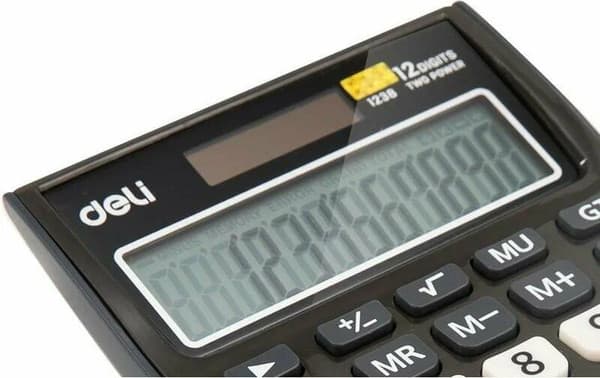 Калькулятор Deli E1238black 5